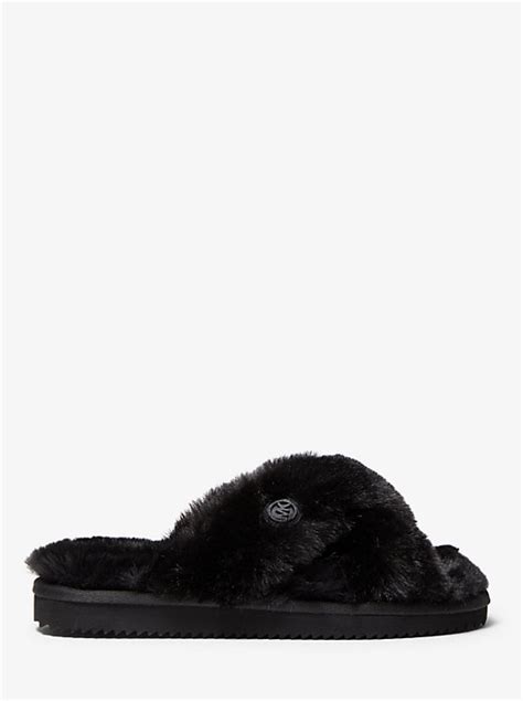 Lala Faux Fur Slide Sandal 